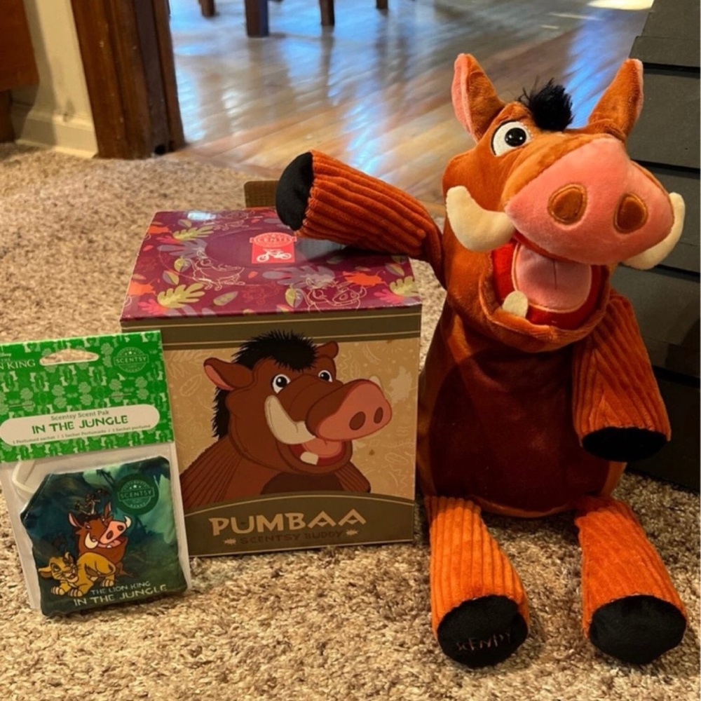 Disney Pumbaa Scentsy Buddy| Disney The Lion King| NIB with scent pak- $40